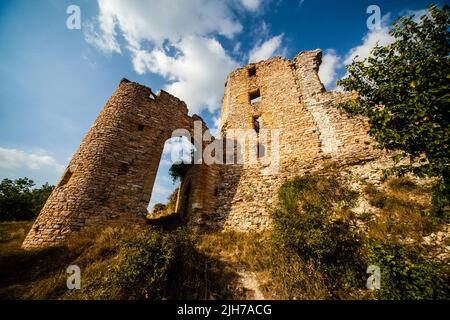 Ruines du château Pecorari à Piobbico (pu) Banque D'Images