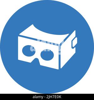 Carton, google, micro-casque, réalité, VR Icon - parfait pour la conception et le développement de sites Web, fichiers imprimés et présentations, matériel promotionnel Illustration de Vecteur