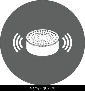 Echo, dot, speaker, Alexa Icon - fichier EPS vectoriel. Utilisation parfaite pour les supports d'impression, le Web, les images de stock, l'utilisation commerciale ou tout type de projet de conception. Illustration de Vecteur