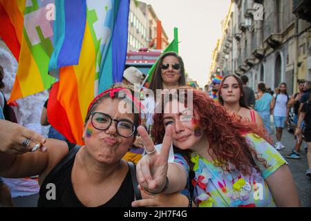 Catane Pride 2 Luglio 2022 Banque D'Images