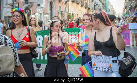 Catane Pride 2 Luglio 2022 Banque D'Images