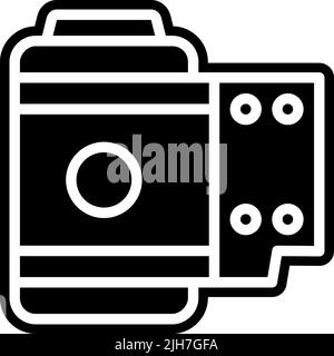 Icône film film film film en rouleau Illustration de Vecteur