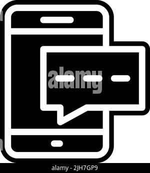Icône de la boîte de dialogue de communication Illustration de Vecteur