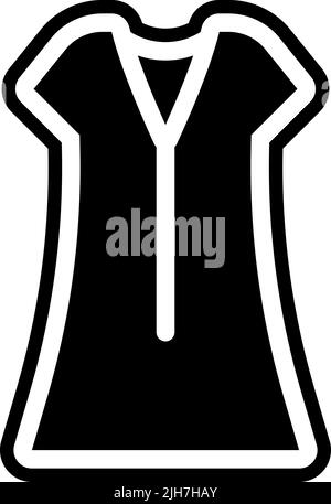 Vêtements robe icône Illustration de Vecteur