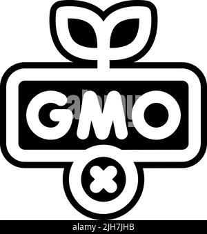 Icône Health no gmo Illustration de Vecteur