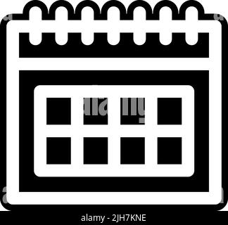 Icône de calendrier Neuromarketing Illustration de Vecteur