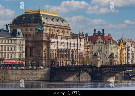 Prague, République Tchèque - Oktober 24: Théâtre national de Prague, République Tchèque Banque D'Images
