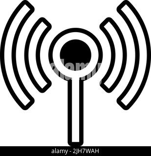 Icône d'antenne de l'interface utilisateur Illustration de Vecteur