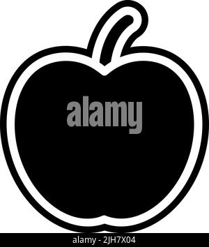 Éléments de jeu vidéo Apple icône Illustration de Vecteur