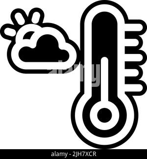 Icône temps chaud Illustration de Vecteur