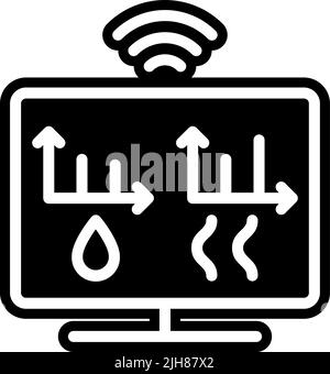 Icône des indicateurs Iiot Illustration de Vecteur