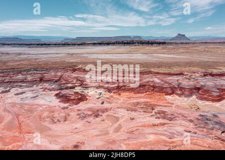 Panorama de la Station de recherche sur le désert de Mars dans l'Utah. Banque D'Images