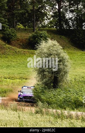16 FOURMOUX Adrien (fra), CORIA Alexandre (fra), M-Sport Ford World Rally Team, Ford Puma Rally 1, action pendant le Rallye Estonie 2022, 7th tour du Championnat du monde WRC Rally car 2022, de 14 juillet à 17, 2022 à Tartu, Estonie - photo Nikos Katikis / DPPI Banque D'Images