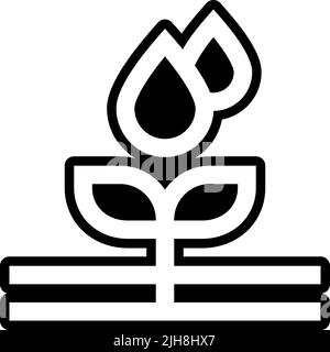 Icône irrigation eau Illustration de Vecteur