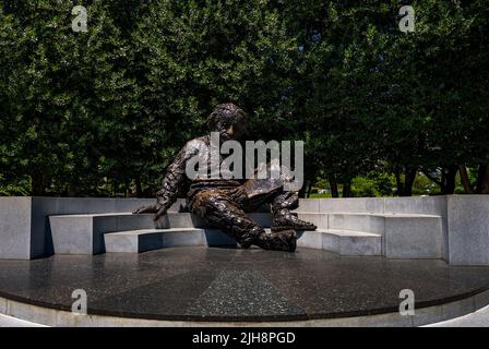 Une belle photo du Mémorial Albert Einstein à Washington DC Banque D'Images