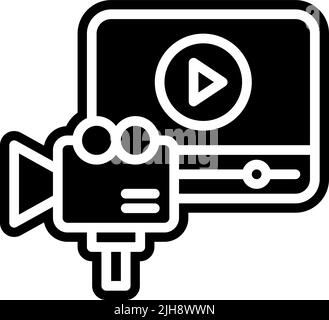 Art et culture film en ligne . Illustration de Vecteur