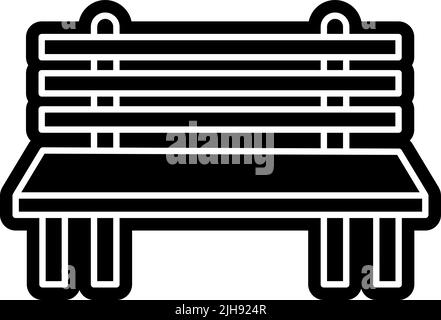 Banc de meubles . Illustration de Vecteur