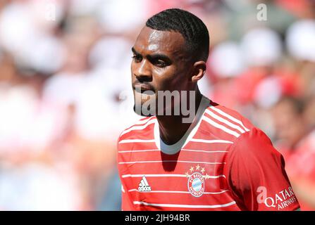 Firo : football: Football: 07/16/2022 1st Bundesliga, saison 2022/2023, présentation de l'équipe FC Bayern Munich Ryan Gravenberch, FC Bayern Munich, Bavière, Munchen, FCB, demi-chiffre, Banque D'Images