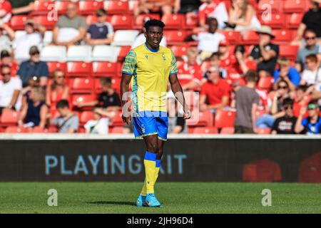 Taiwo Awoniyi #9 de la forêt de Nottingham pendant le match Banque D'Images