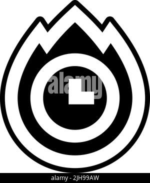 Date et heure limite . Illustration de Vecteur