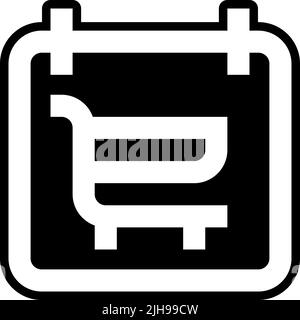 Shopping date et heure . Illustration de Vecteur