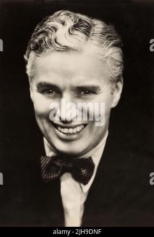 Charles Charlie Chaplin Portrait Banque D'Images