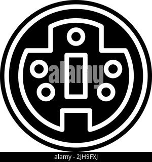 Types de connecteur ps . Illustration de Vecteur