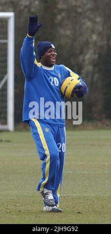 FORMATION DE PORTSMOUTH 23-2-05 YAKUBU PIC MIKE WALKER, 2005 Banque D'Images