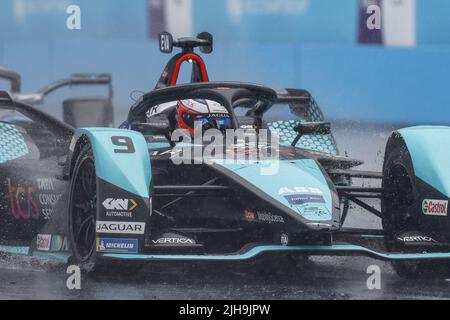 09 EVANS Mitch (nzl), Jaguar TCS Racing, Jaguar I-Type 5, action lors de l'ePrix de New York 2022, rencontre 8th du Championnat du monde de Formule E ABB FIA 2021-22, sur le circuit de Brooklyn Street de 14 juillet à 17, à New York, États-Unis d'Amérique - photo : FR..d..ric le Floch/DPPI/LiveMedia Banque D'Images