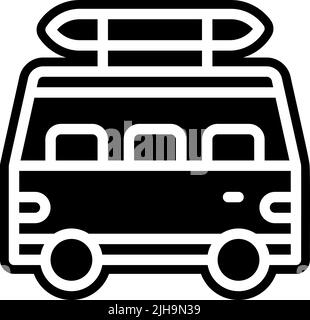 Camping-car d'été . Illustration de Vecteur