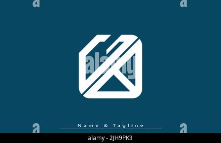 Lettres de l'alphabet initiales Monogram logo GB , BG Illustration de Vecteur