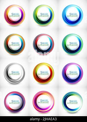 Abstract vector futuriste high-tech des formes de turbulence Illustration de Vecteur