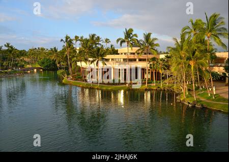 Le Hilton Waikoloa Hotels & Resort, Kailua-Kona HI Banque D'Images