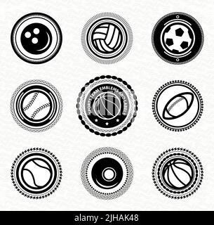 Icônes noires vectorielles isolées sur blanc Illustration de Vecteur