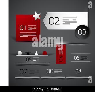 Ensemble d'ombres et de séparateurs de la zone de toile. Vecteur Illustration de Vecteur