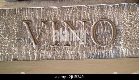 Fenêtre à vin historique ou Buchetta del Vino à Florence en Italie Banque D'Images