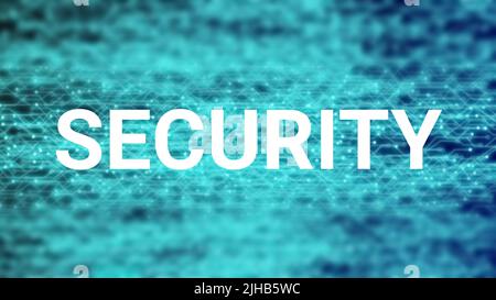 nouvelle sécurité avancée dans l'illustration de l'appareil sur fond numérique. Banque D'Images