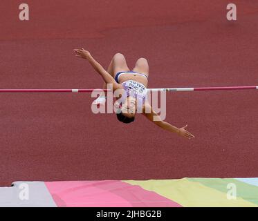 Eugene, 16 juillet 2022 Laura Zialor (GBR) vu en action pendant les Championnats du monde d'athlétisme à Hayward Field Eugene USA sur 16 juillet 2022 Alay Li Banque D'Images