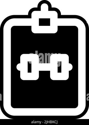 Note fitness . Illustration de Vecteur