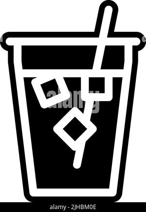 Nourriture et boissons thé glacé . Illustration de Vecteur