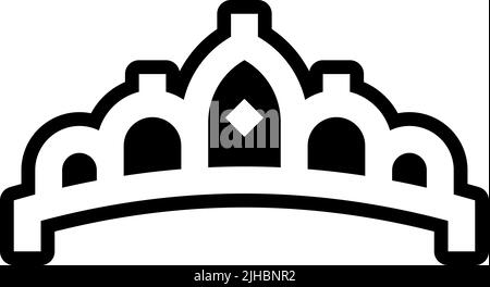 Bijoux tiara . Illustration de Vecteur