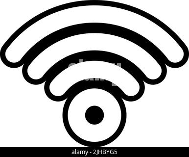 Contrôle de l'interface utilisateur wifi . Illustration de Vecteur