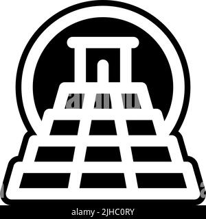 Civilisation ancienne chichen itza . Illustration de Vecteur