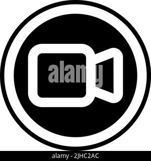 Interface utilisateur de base caméra vidéo . Illustration de Vecteur