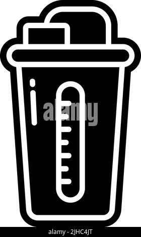 Agitateur de régime et de nutrition . Illustration de Vecteur