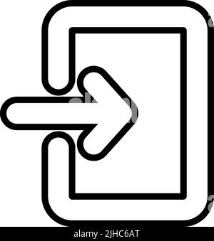 Connexion à l'interface utilisateur Essentials . Illustration de Vecteur