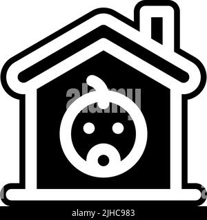 International enfants maison de jour . Illustration de Vecteur