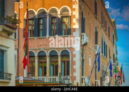 Hôtel de luxe légendaire Gritti Palace à Venise, Italie Banque D'Images