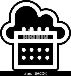 Calendrier de mise en réseau . Illustration de Vecteur