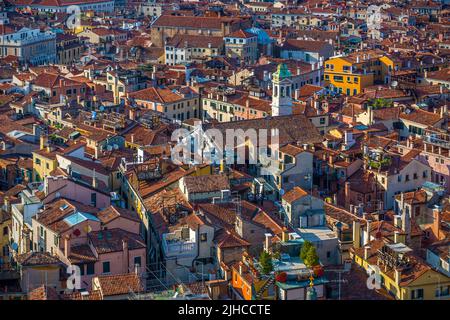 Vue panoramique sur les toits de Venise, Italie Banque D'Images